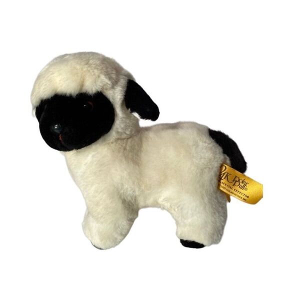 24K polar puffs vintage sheep, Desi ram stuffed, plush size 8.5 inches. - Picture 2 of 7